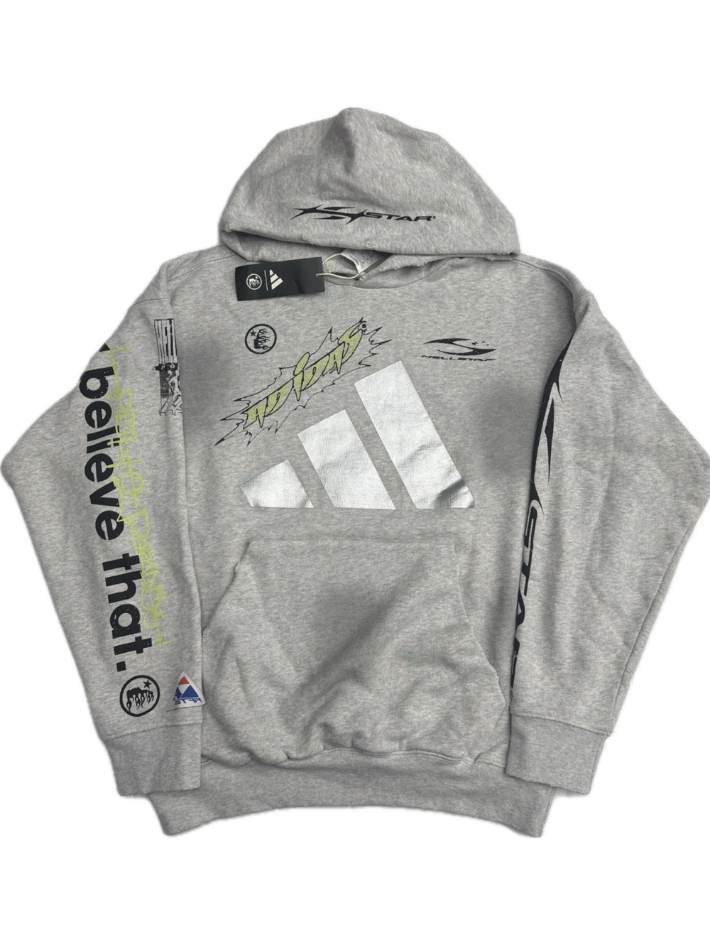 Addidas - Hellstar Men's Graphic Hoodie Sweatshirt - new with tags / medium